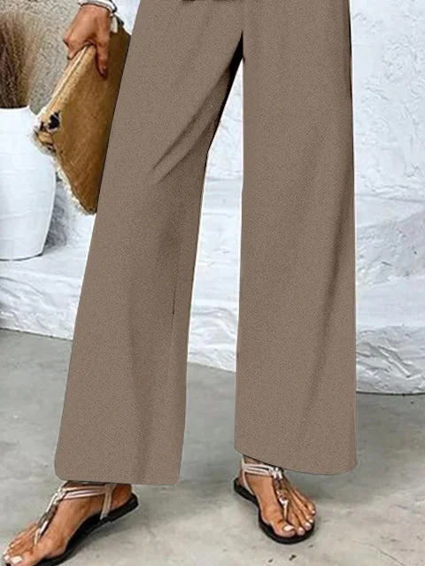 Women's Sleeveless Square Collar Graphic Printed Casual Set