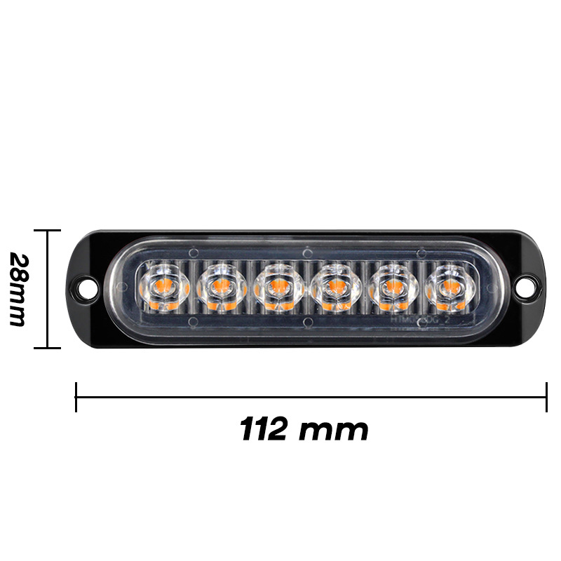 

Car Truck Side Light Ultra-thin 6LED Strobe Lamps, 501 Original
