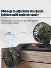 5/12/24V Air Circulator Fan 2 Speed Electric Car Fan for Car Truck SUV RV Cranes