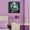 (40*40cm)Forest Unicorn - Full Round Drill Diamond Painting