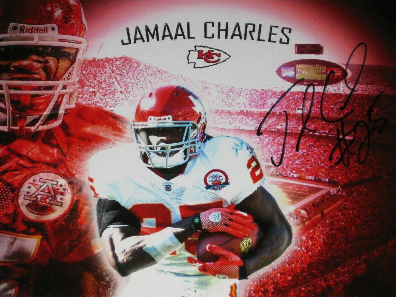 Jamaal Charles Autographed Signed 8x10 Photo Poster painting ( Chiefs ) REPRINT