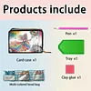 2pcs Elf Girl Pattern Diamond Painting Fashion Card Holder Compact Coin Purse