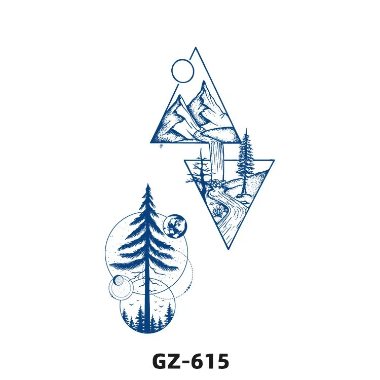 Sdrawing 2022 New Punk Trend Temporary Tattoo Lion Tiger Animal Pattern Juice Tattoo Waterproof Lasting Hot Girl Y2k Fake Tattoo