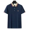 New Embroidered Solid Color Casual Polo Shirt