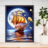 Diamond Painting -DIY Round Drill Pink Rose Ship