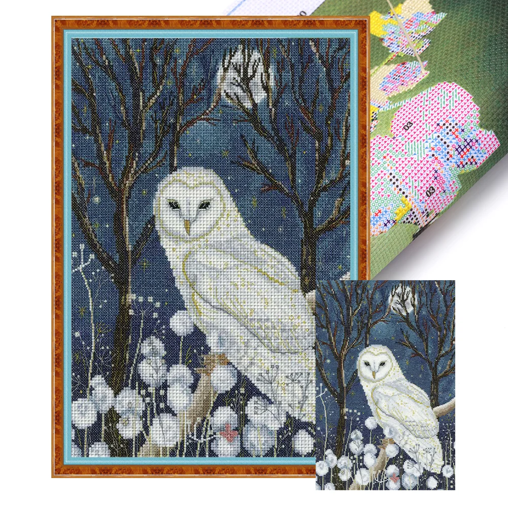Owl cross stitch kit