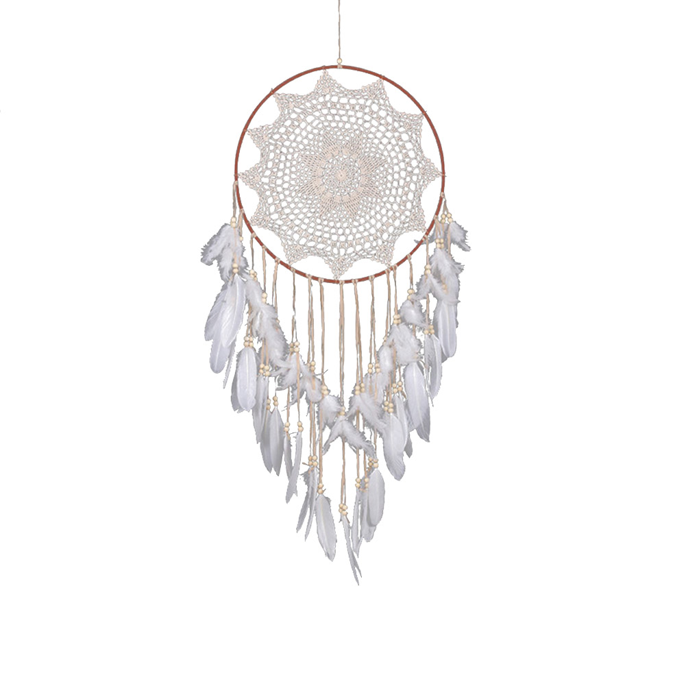 

Nordic Bead Feather Tassel Dream Catcher Wall Hanging Pendant Dreamcatcher, 501 Original