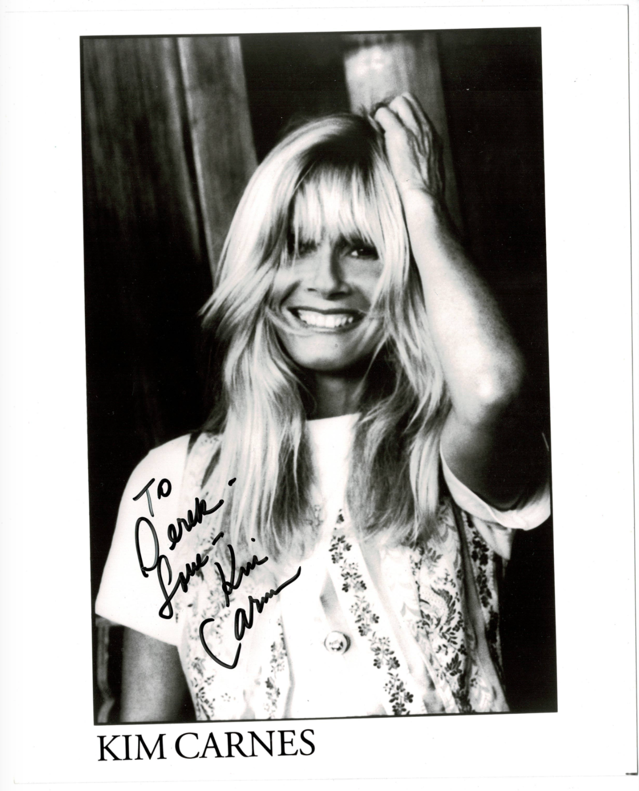 Kim Carnes signed autographed 8x10 Photo Poster painting! RARE! AMCo Authenticated! 13922