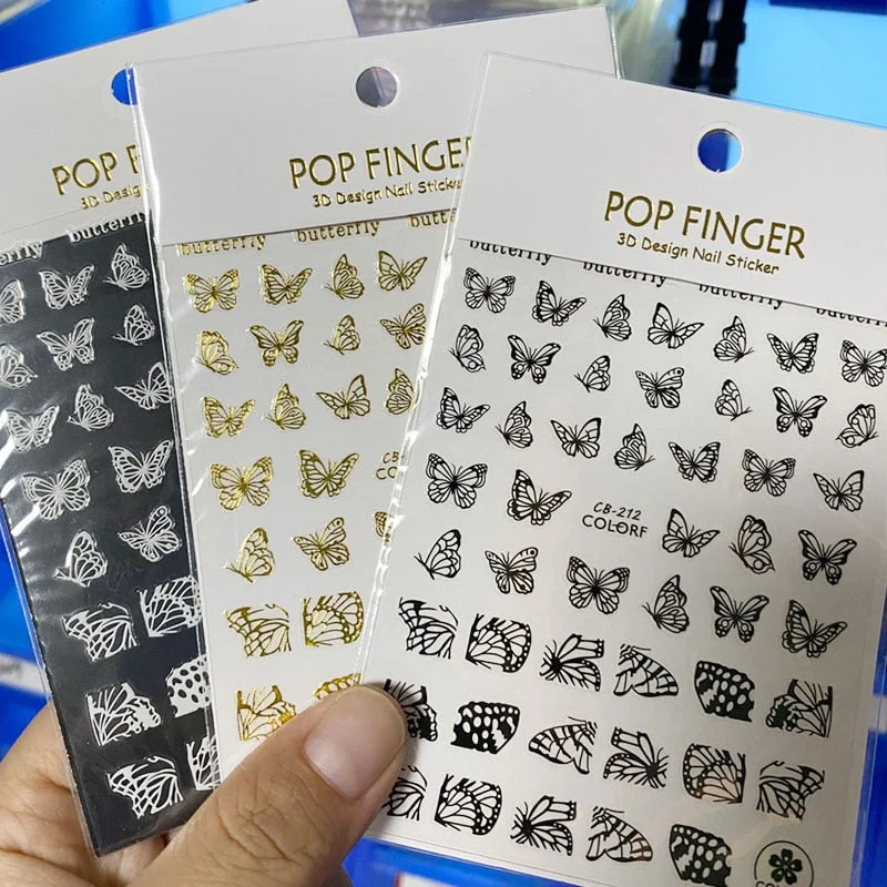 3D Nail Art Stickers Neon Curve Stripe Lines Tips Decals Self Adhesive Striping Transfer Tape Nail Foil DIY Manicure Accessories-Nail Inspo