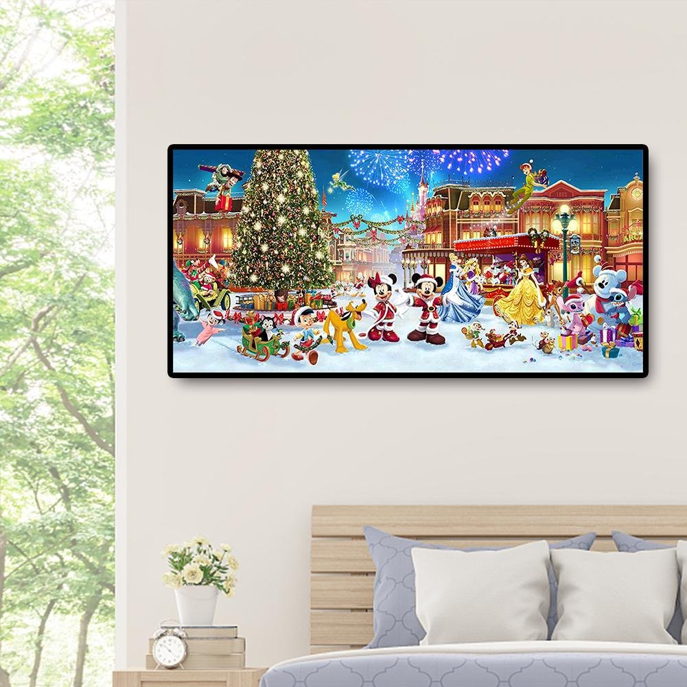 Full Round Diamond Painting Christmas Disney (100*50cm)