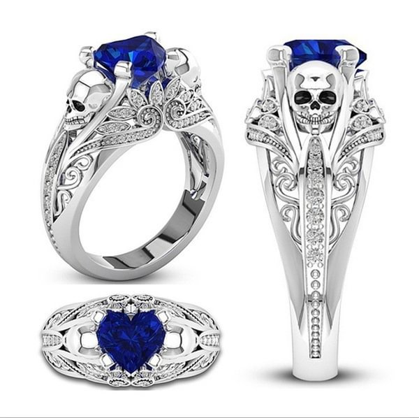 Women's Fashion Jewelry Accessories Womens Ring White Gold 925 Sterling Silver Rings for Women Natural Gemstone Rings Princess Ring Romantic Wedding Band Bride Engagement Diamond Ring Jewelry Christmas Gift(5-11) - Shop Trendy Women's Fashion | TeeYours