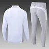 2025/2026 Real Madrid Half-Pull Training Suit White-Gray Football Shirt Set