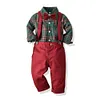 Baby Boys  Winter Autumn Plaid Christmas Sets 2 Pcs