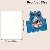 6pcs DIY Christmas Atmosphere 3D standing Diamond Painting Greeting Card