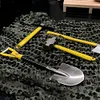 YFGXFXF 1/10 RC Car Scale Accessories Simulation Metal Hammer Axe Shovel Pickaxe for TRX4 Axial SCX10 RC4WD Tamiya CC01 D90 90046 1/10 RC Crawler