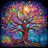 (Multi-Style) Life Tree-14CT Stamped Cross Stitch 40*40cm/15.75*15.75in