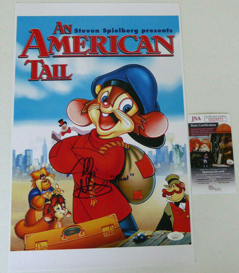 Phillip Glasser Signed 11x17 Photo Poster painting Autograph, An American Tail, Fievel, JSA COA