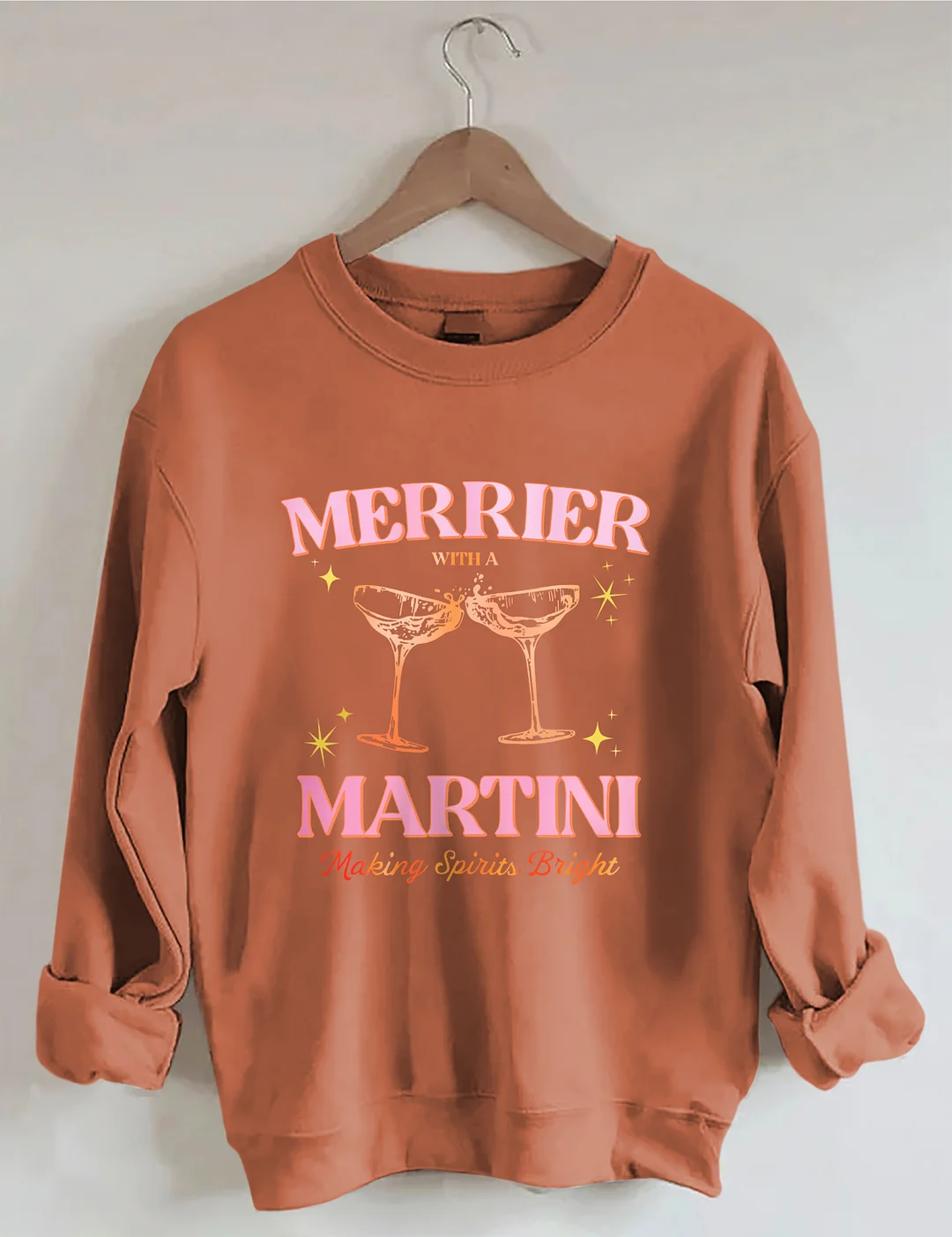 Merrier With A Martini Sweatshirt 