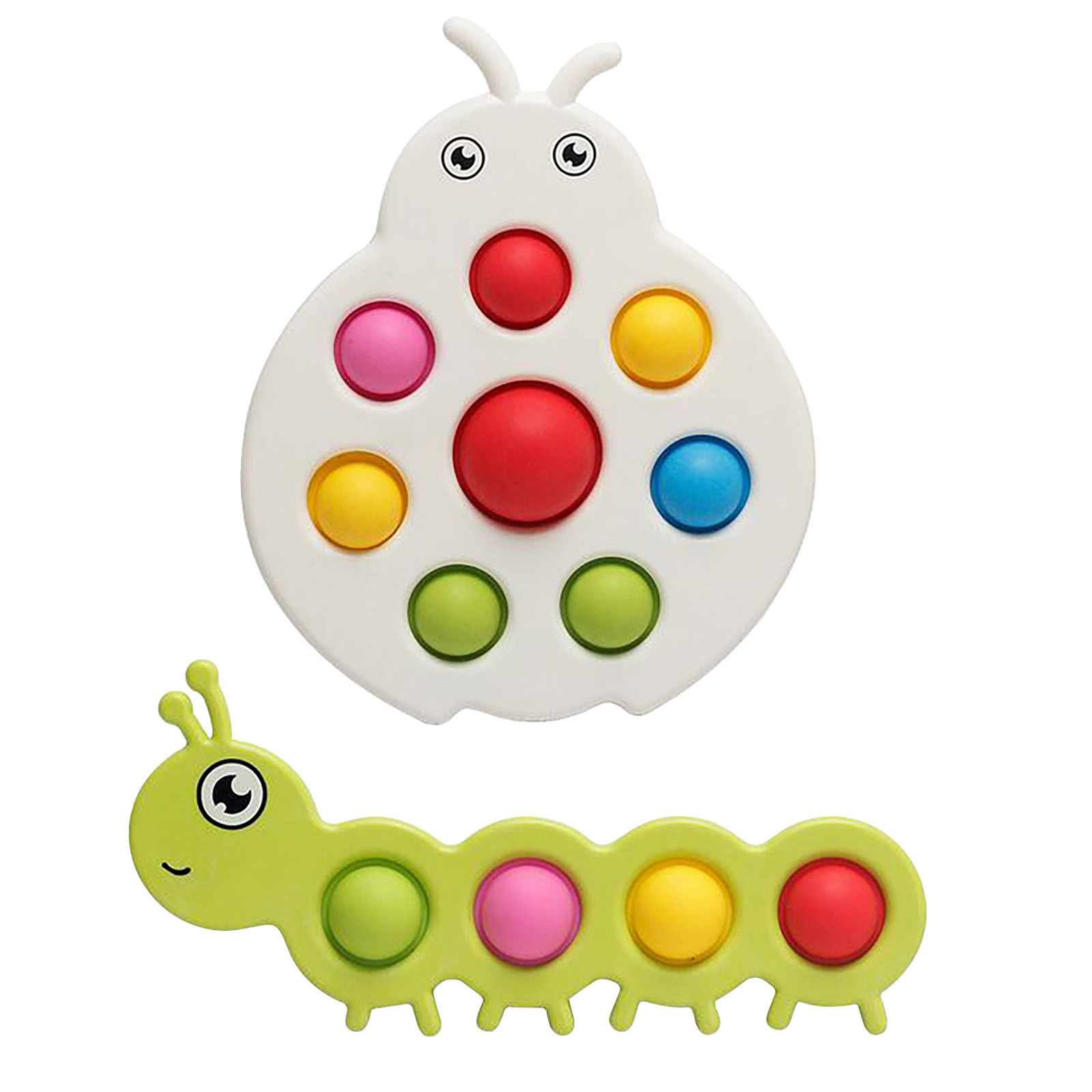 

Simple Dimple Fidget Toy Handheld Stress Anxiety Relief for Kids and Adults, Ladybird, 501 Original