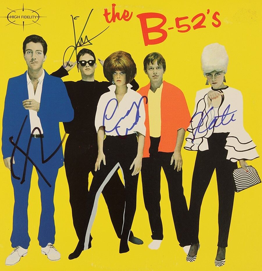 THE B-52's Signed Photo Poster paintinggraph - Rock / Pop Band - preprint