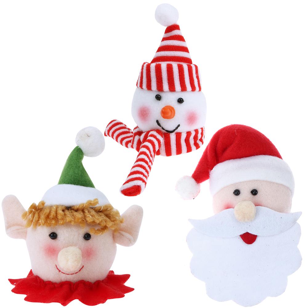 

Cute Wine Bottle Cap Hat Cover Christmas Tableware Decoration, Snowman., 501 Original