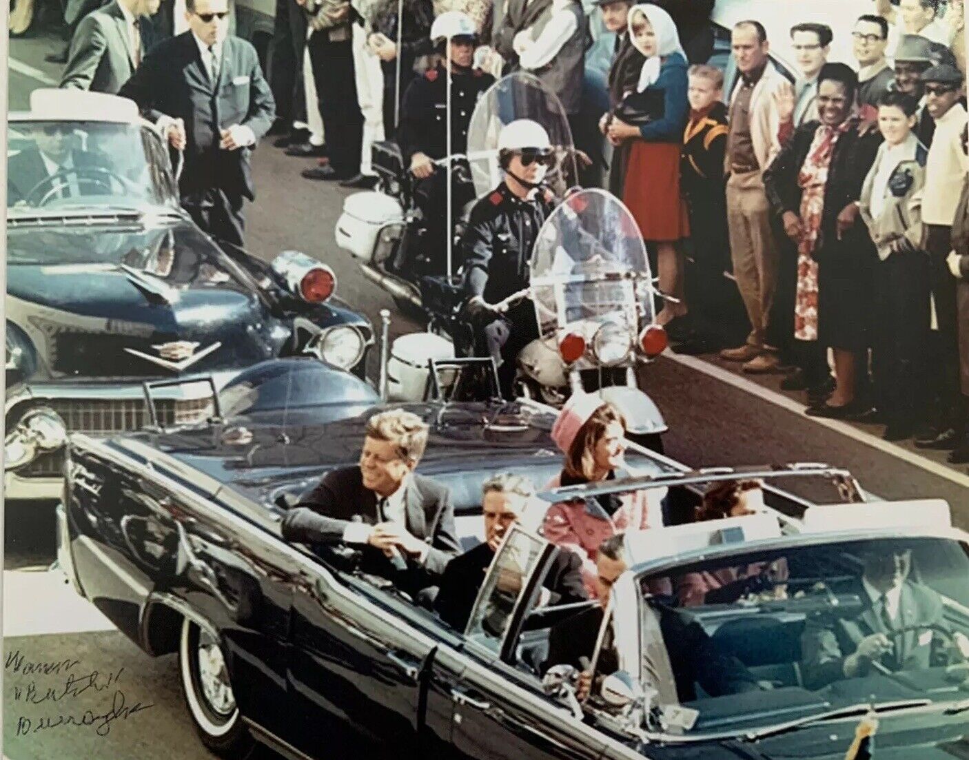 WARREN “BUTCH” BURROUGHS SIGNED 8x10 Photo Poster painting JFK ASSASSINATION AUTOGRAPHED RARE