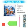 Christmas House - Diamond Painting - Partial Special Shaped Drill(Canvas|30*30cm)