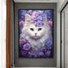 Cat Flower - 11CT Stamped Cross Stitch 40*60cm