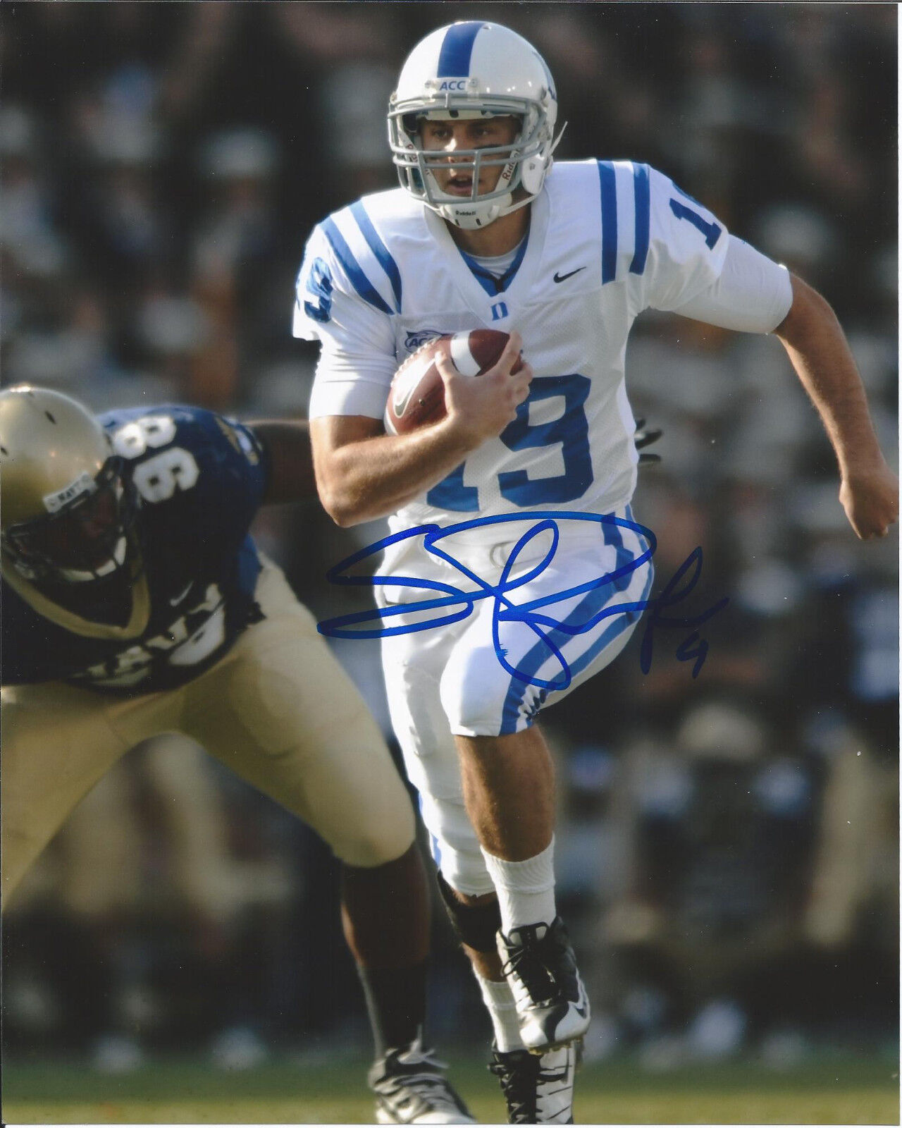 DUKE BLUE DEVILS SEAN REN SIGNED 8X10 Photo Poster painting W/COA NFL DRAFT SHAUN