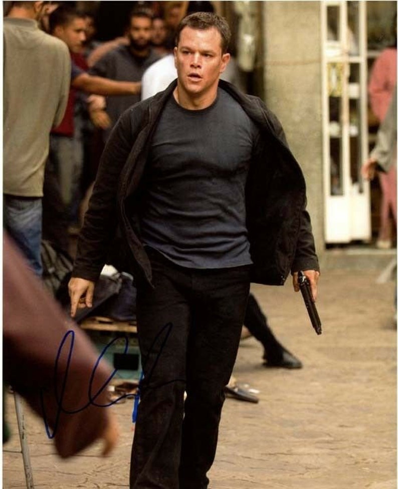 Matt damon signed autographed 11x14 the bourne ultimatum jason Photo Poster painting