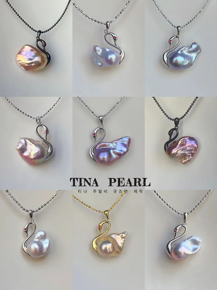 The creative pearl collection, each made of high-quality sea and freshwater pearls, is carefully crafted by artisans.
