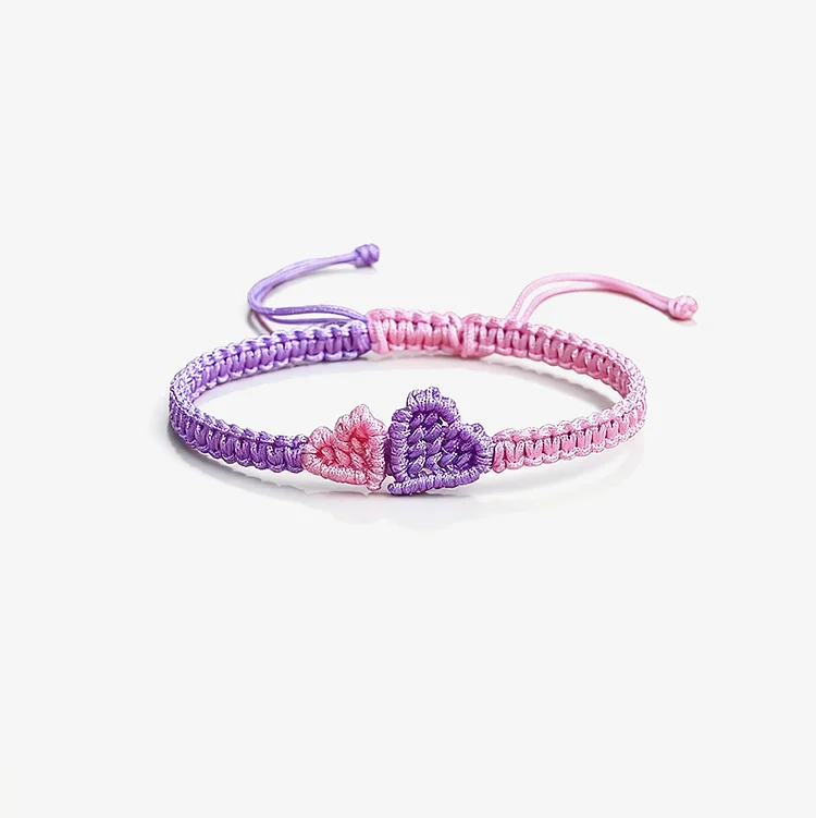 For Granddaughter - You'll Always Have Me & I'll Always Have You Heart Braided Bracelet