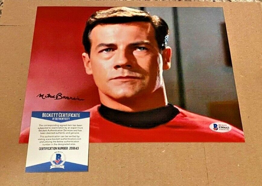 MICHAEL BARRIER SIGNED STAR TREK 8X10 Photo Poster painting BECKETT CERTIFIED