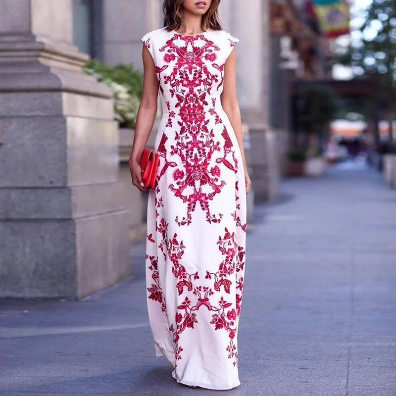 Fashion Print Slim Dress