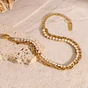 Bling Zircon 2 Layers Golden Bracelet