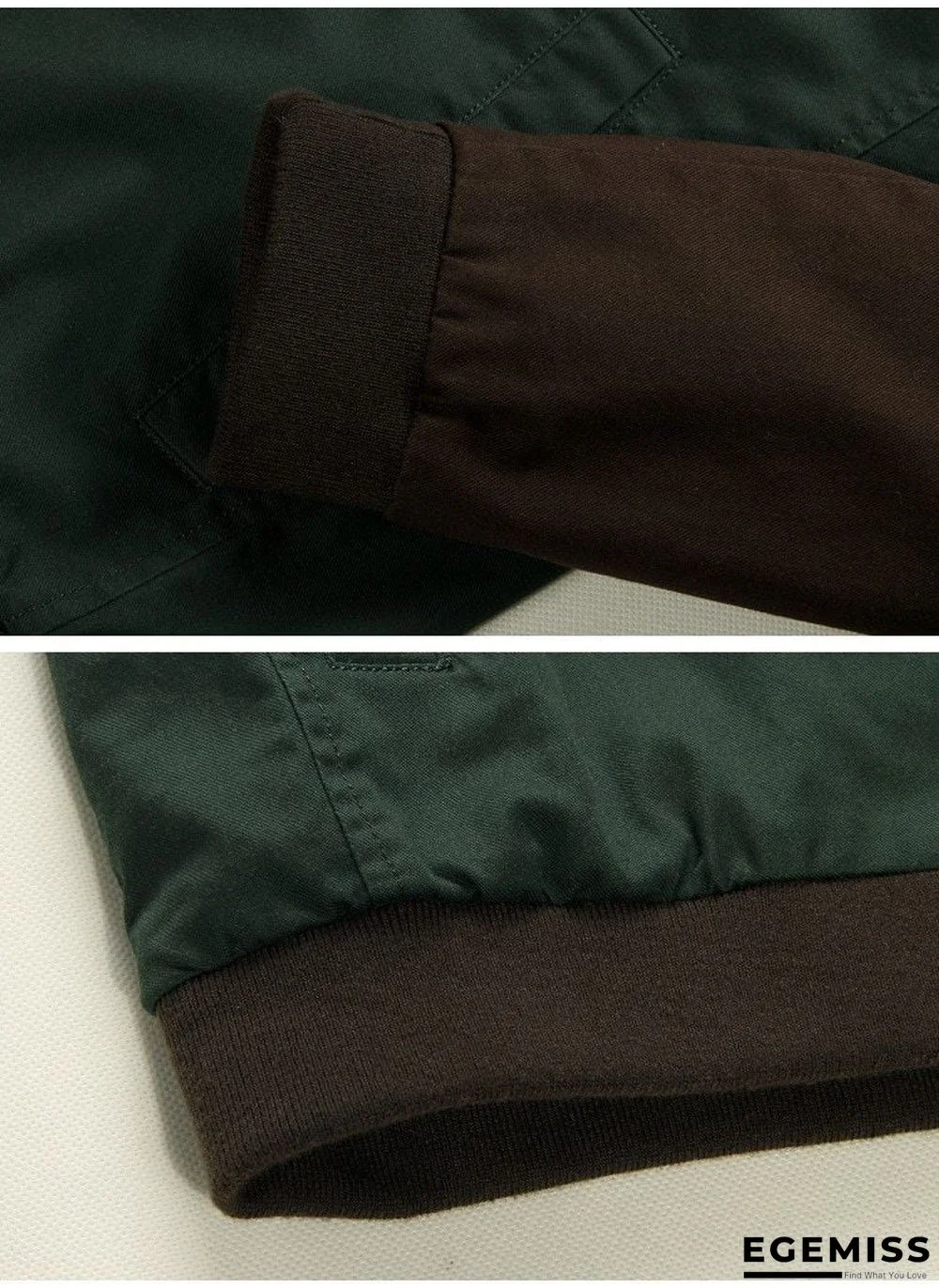 Men Casual Autumn Stand Jacket Cotton Outwear Patchwork Man Coat Size M-3XL | EGEMISS