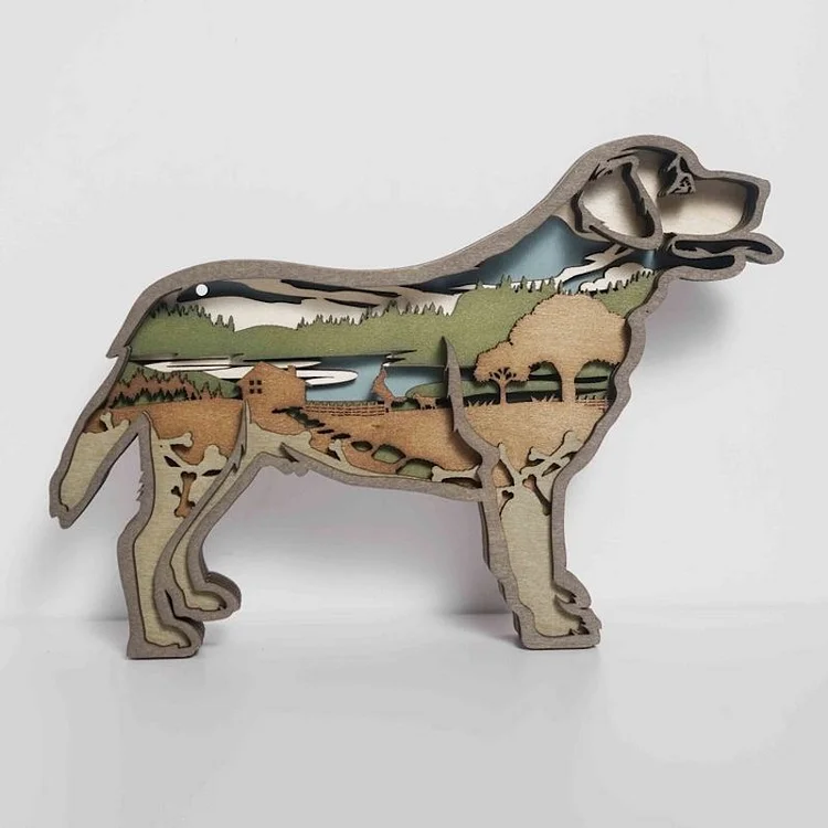 Labrador Carving Handcraft Gift slivor