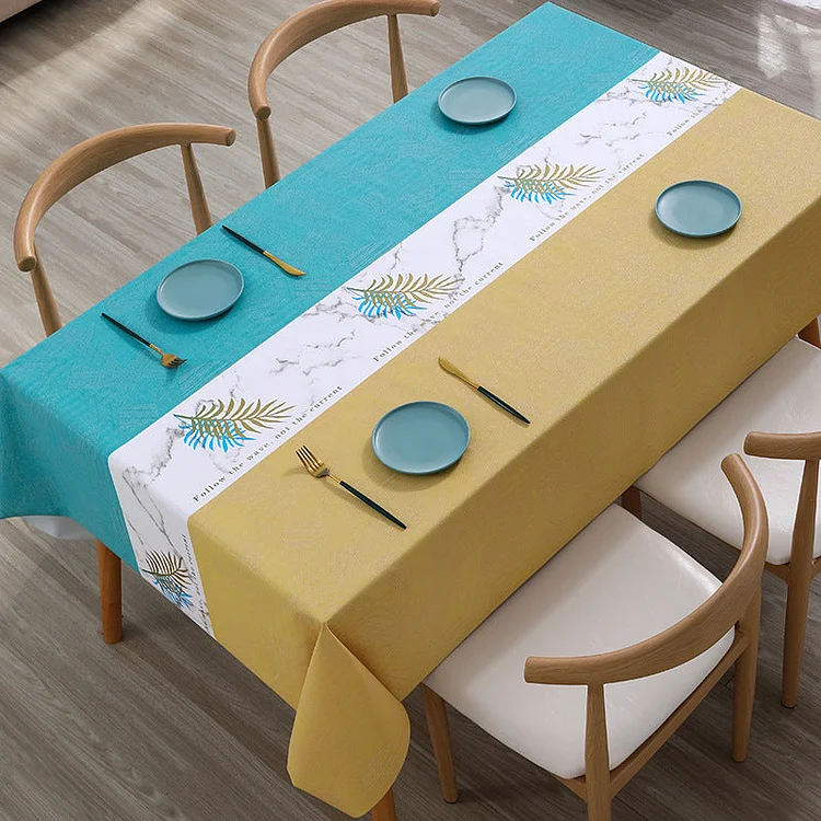 Nordic Geometric Waterproof Tablecloth Holiday Party Decorations Rectangle Tablecloth for Kitchen Dining Table Decor Table Cover