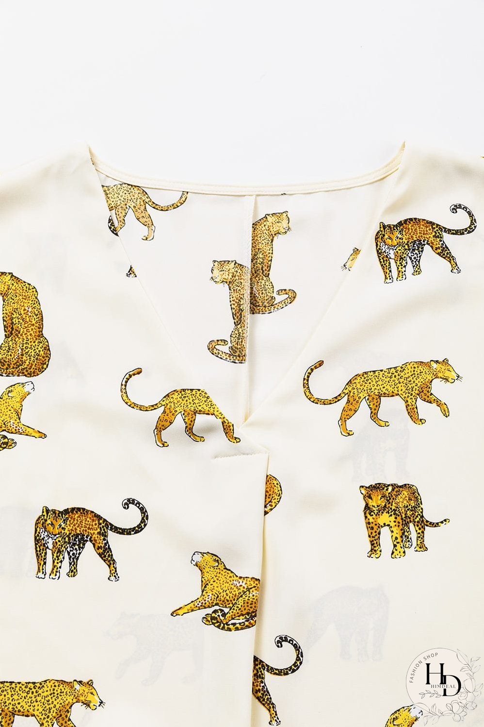 Tempting Printed Lapel Single-Breasted Long-Sleeved Blouse