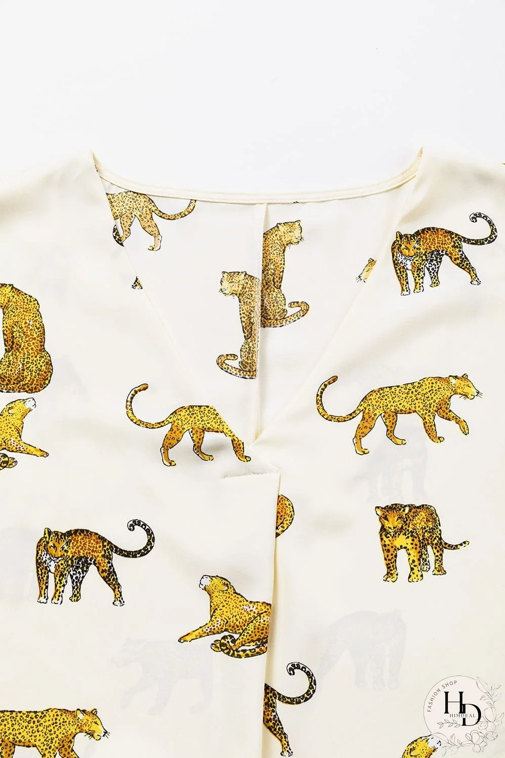 Tempting Printed Lapel Single-Breasted Long-Sleeved Blouse