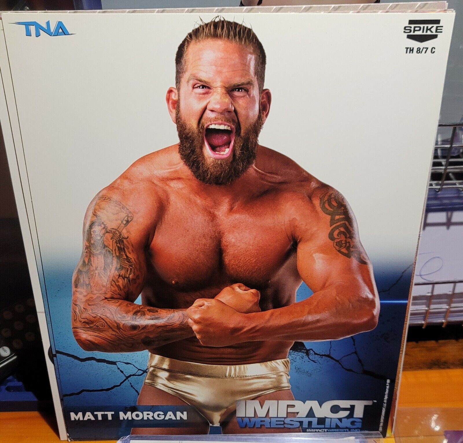 Matt Morgan TNA Impact official original 8x10 wwe wwf promo Photo Poster painting