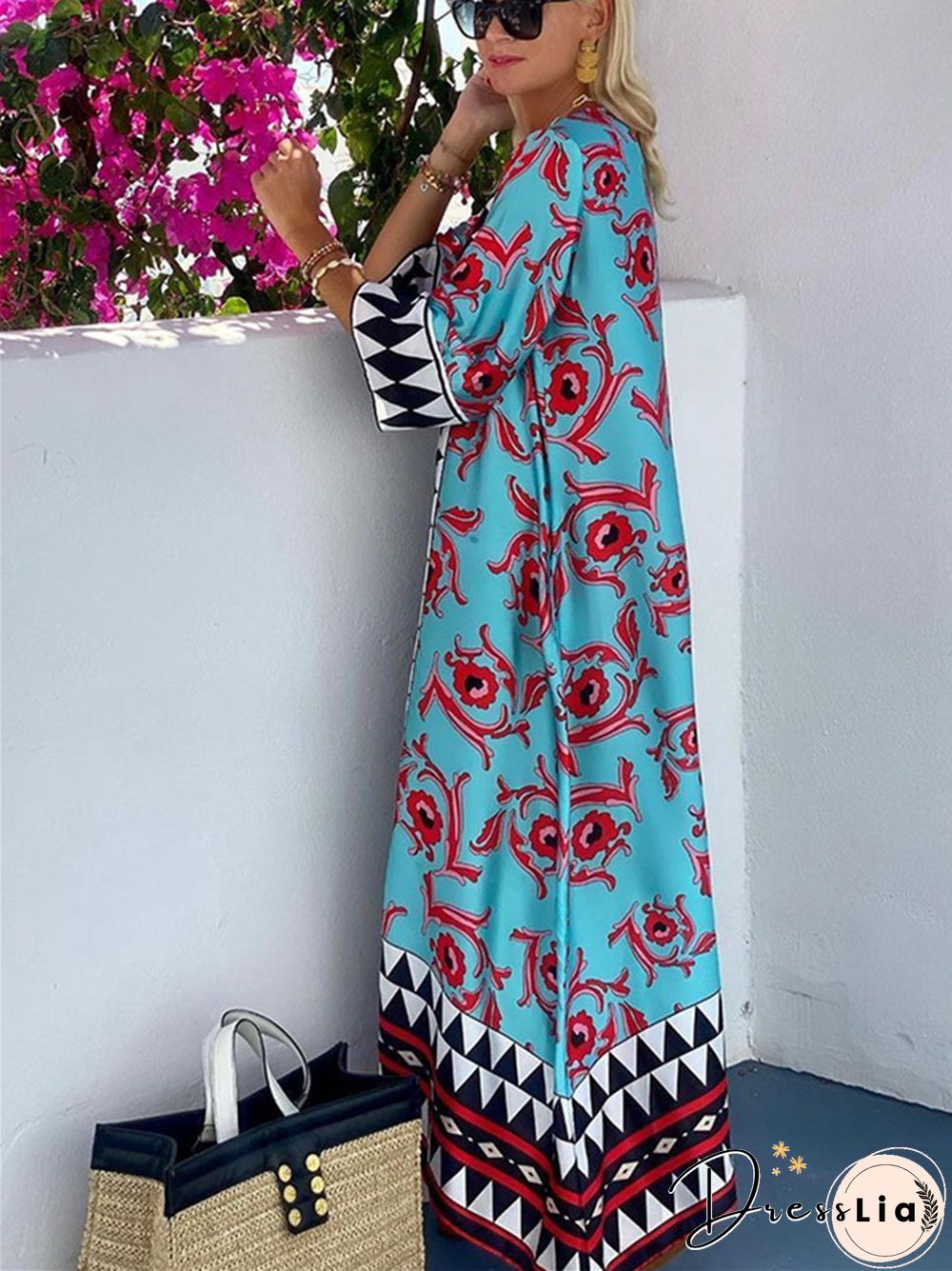 Bohemian Fashion Casual Printed Long Skirt
