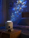 Dynamic LED Projector Light 360 Degree Rotating Projection Night Light Rechargeable & Adjustable Brightness for Bedroom Home Theater