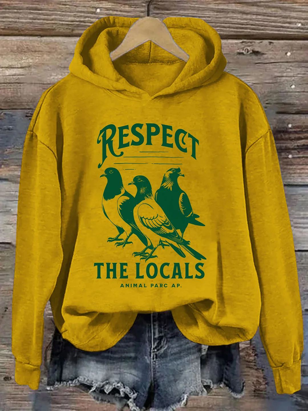 Respect The Locals Pigeon Hoodie