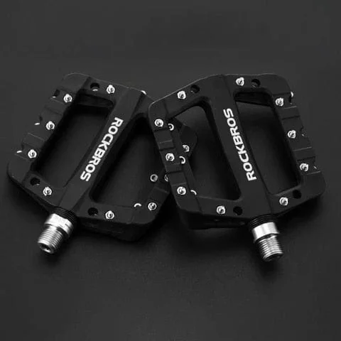 pornhint Pornhint ROCKBROS Ultralight Seal Bearings Bicycle Bike Pedals Cycling Nylon Road bmx Mtb Pedals Flat Platform Bicycle Parts Accessories