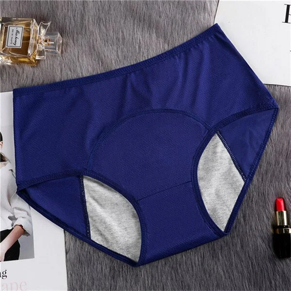 Women Period Panties Leakproof Lingerie Soft Cotton Crotch Briefs Underpant Female Breathable Cozy Cotton Menstrual Underwear
