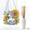 (US Only)Sunflower Horse 2D Flat DIY Diamond Painting Set Diamond Art Pendant Wall Decor
