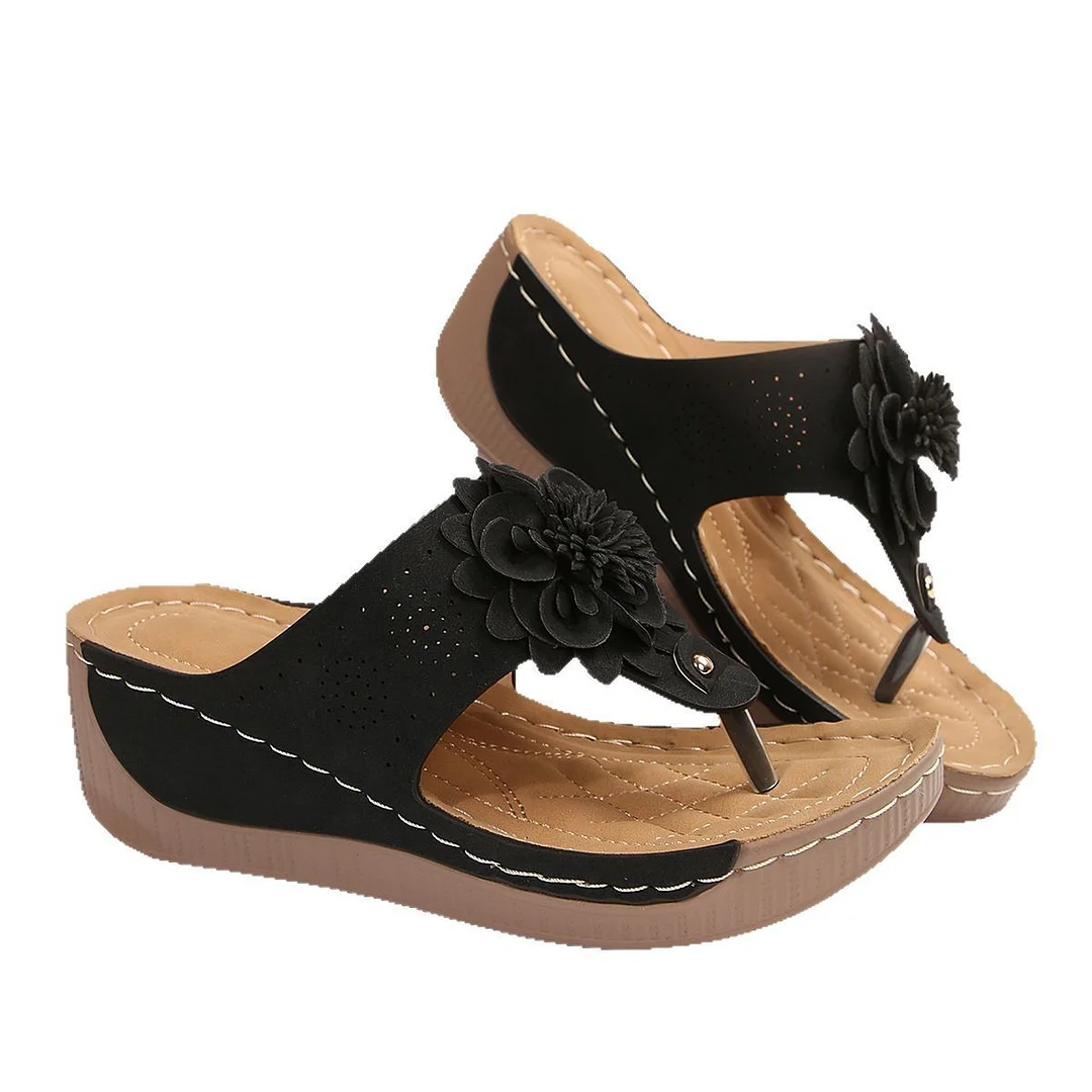 Yyvonne Women's Shoes 2025 Spring And Summer New Slope And Open Toe Wearing Slippers Women Cool Drag 45 Yards