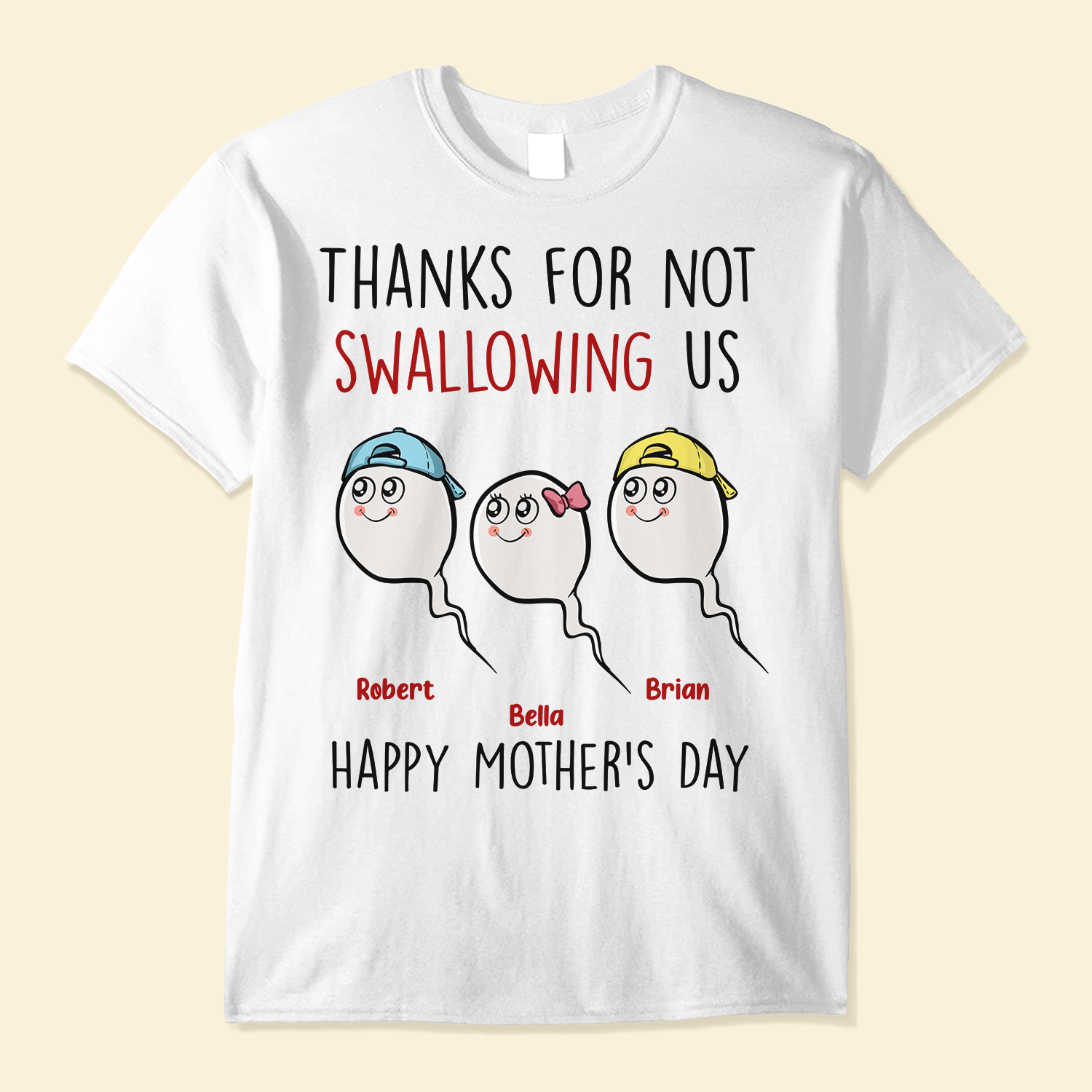 Loveyoufancy Thanks For Not Swallowing Us - Personalized Shirt