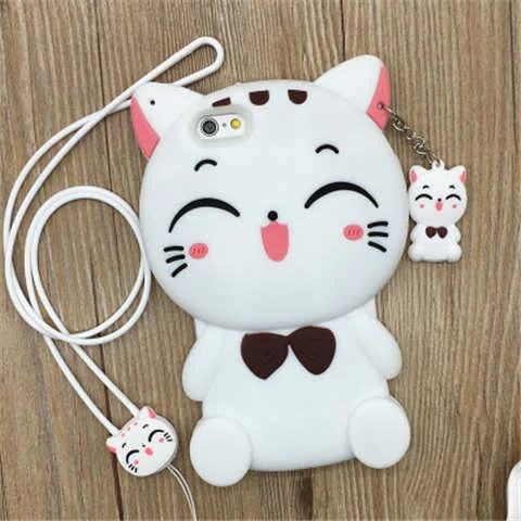Black/White Kawaii Neko Cat iPhone Case SP168219